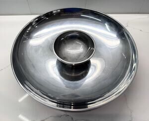 Discontinued Vera Wang by Wedgwood Vesta Stainless Steel Chip & Dip Set